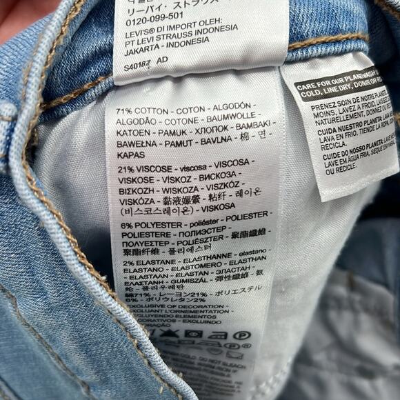 Levi's High Rise Shorts - Light Wash - 27 - Picture 3 of 5